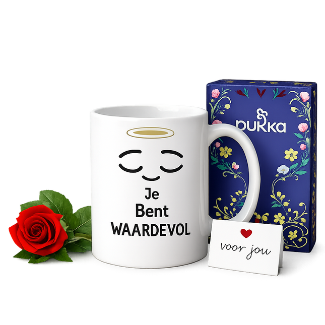 Je Bent Waardevol – Thee & Rust Gift Bundel